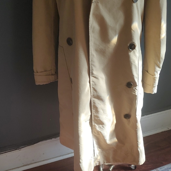 GAP Double-Breasted Tan Trench Coat Size XS - Picture 15 of 17